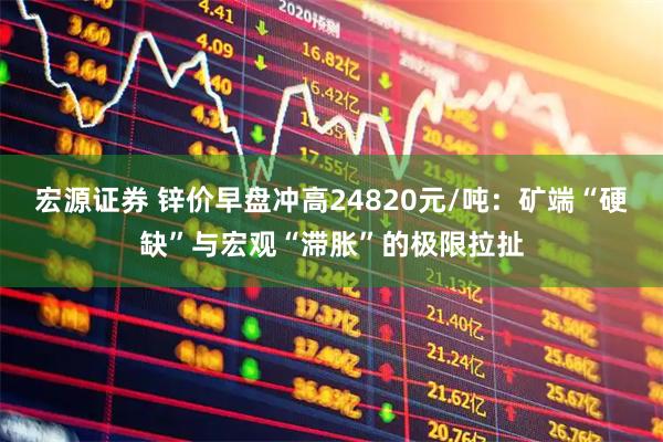 宏源证券 锌价早盘冲高24820元/吨：矿端“硬缺”与宏观“滞胀”的极限拉扯
